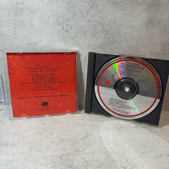 1985 Phil Collins album "No Jacket Required" by Atlantic Records - CD - Picture 5 of 8